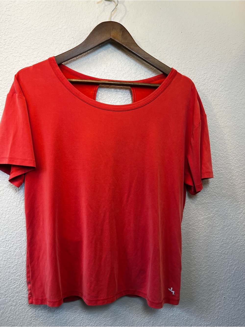 JoyLab Red Short Sleeve Scoop Neck Tee